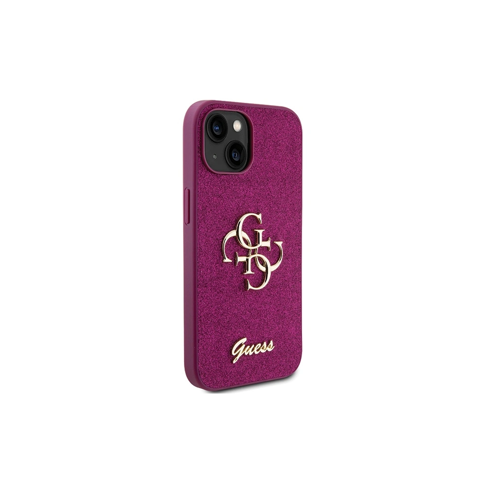 Hurtownia GSM - Etui Guess GUHCP15SHG4SGU Apple iPhone 15 hardcase Glitter Script Big 4G fioletowy/purple - GUE2841 - {ean13} - Hurt