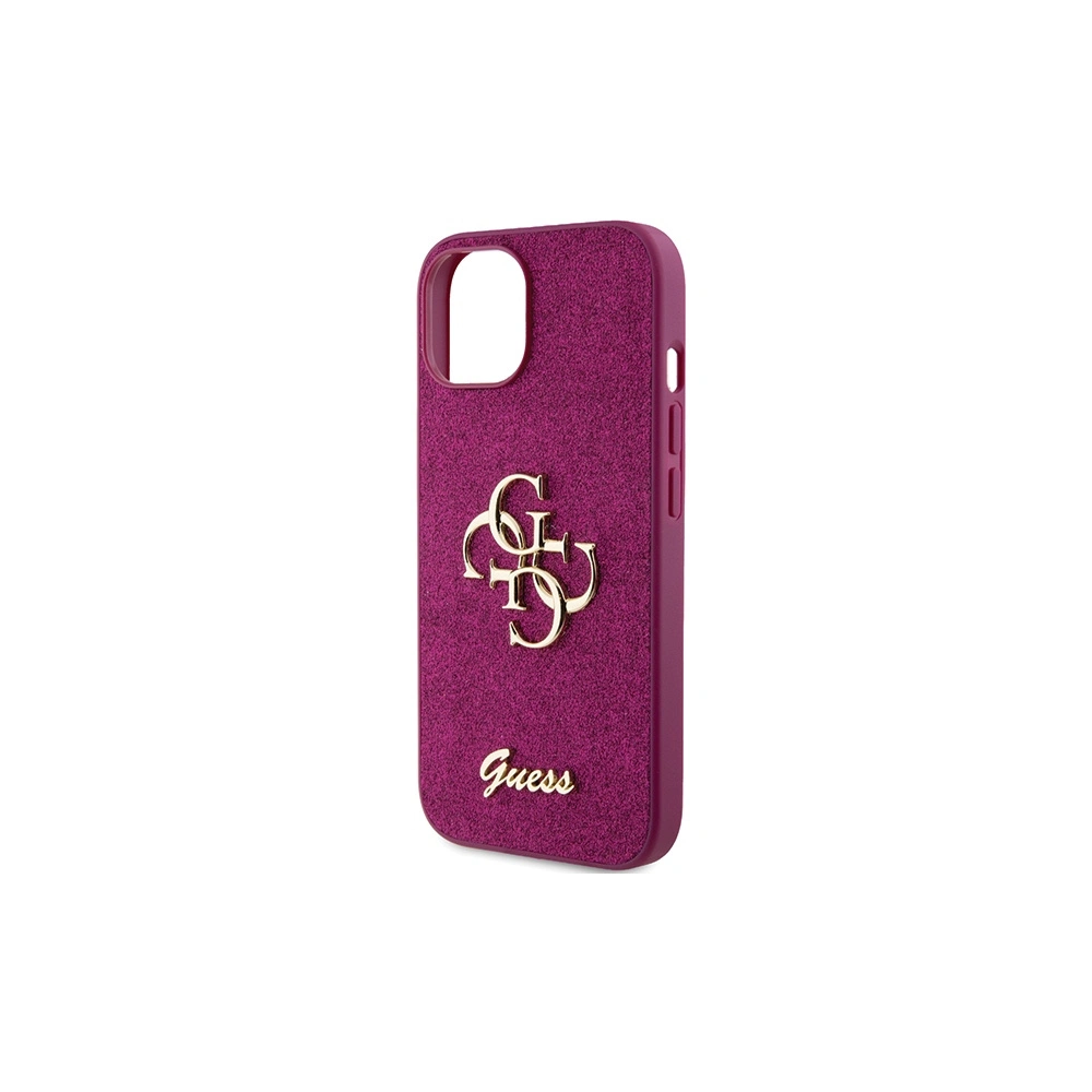 Hurtownia GSM - Etui Guess GUHCP15SHG4SGU Apple iPhone 15 hardcase Glitter Script Big 4G fioletowy/purple - GUE2841 - {ean13} - Hurt