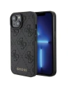 Etui Guess GUHCP15SP4EPMK Apple iPhone 15 hardcase din piele 4G cu model negru/black