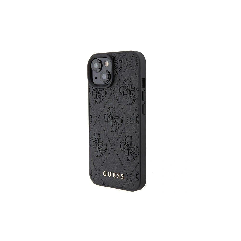 Hurtownia GSM - Etui Guess GUHCP15SP4EPMK Apple iPhone 15 hardcase din piele 4G cu model negru/black - GUE2842 - {ean13} - Hurt