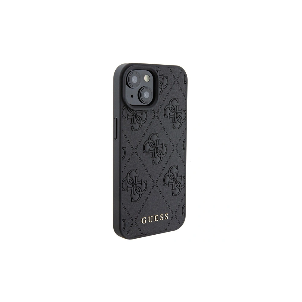 Hurtownia GSM - Etui Guess GUHCP15SP4EPMK Apple iPhone 15 hardcase Leather 4G Stamped czarny/black - GUE2842 - {ean13} - Hurt
