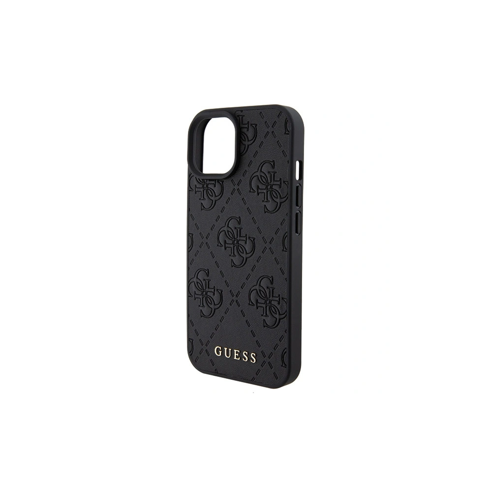 Hurtownia GSM - Etui Guess GUHCP15SP4EPMK Apple iPhone 15 hardcase din piele 4G cu model negru/black - GUE2842 - {ean13} - Hurt