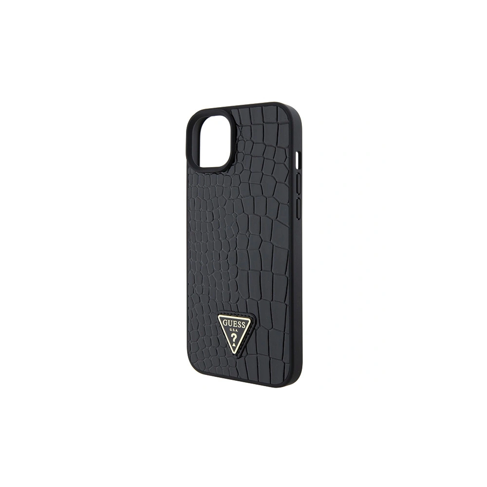 Hurtownia GSM - Etui Guess GUHCP15SPCRTHCK Apple iPhone 15 hardcase Croco Triangle Metal Logo negru/black - GUE2843 - {ean13} - Hurt