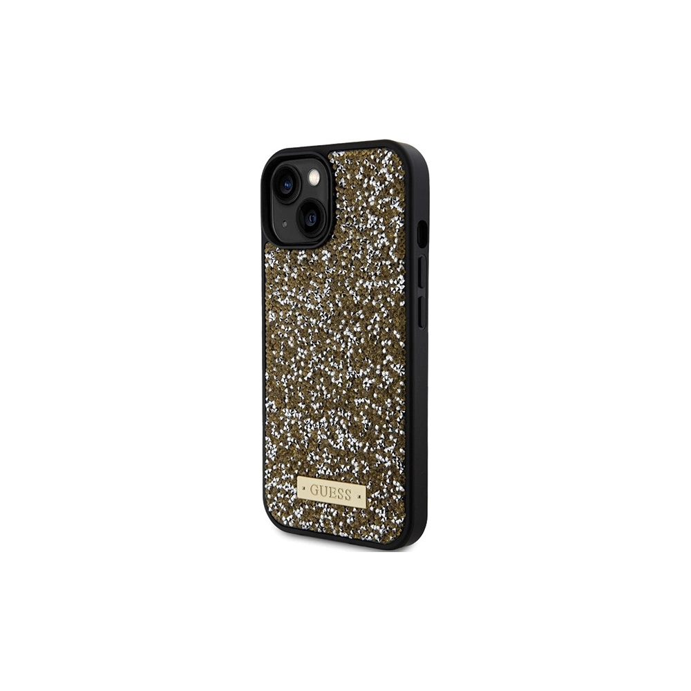Hurtownia GSM - Etui Guess GUHCP15SPFGSBSD Apple iPhone 15 hardcase Rhinestone Metal Logo żółty/yellow - GUE2844 - {ean13} - Hurt