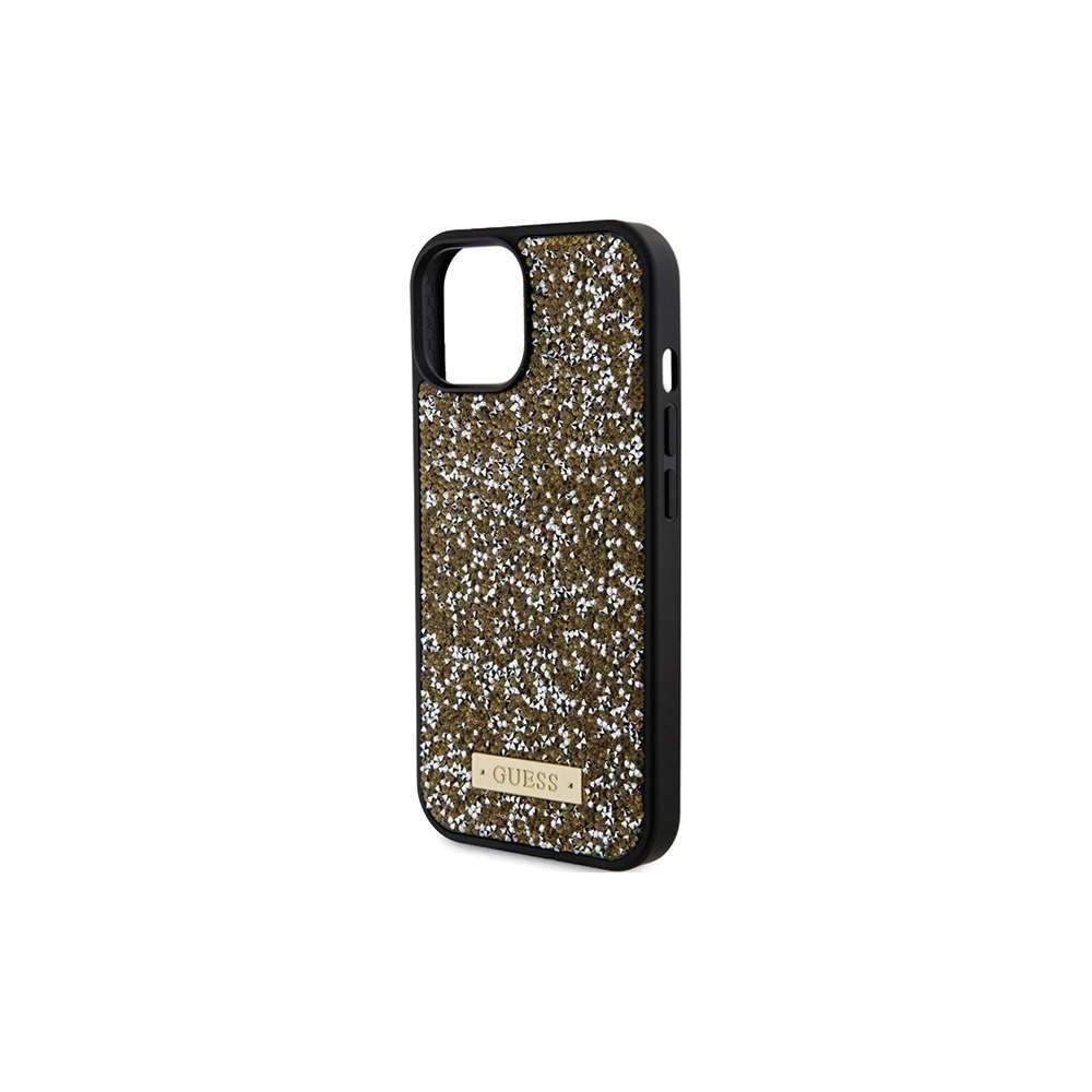 Hurtownia GSM - Etui Guess GUHCP15SPFGSBSD Apple iPhone 15 hardcase Rhinestone Metal Logo żółty/yellow - GUE2844 - {ean13} - Hurt