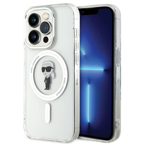 Karl Lagerfeld Distributor - 3666339162290 - KLD1677 - Karl Lagerfeld KLHMP15LHFCKNOT Apple iPhone 15 Pro hardcase IML Ikonik MagSafe transparent - B2B homescreen