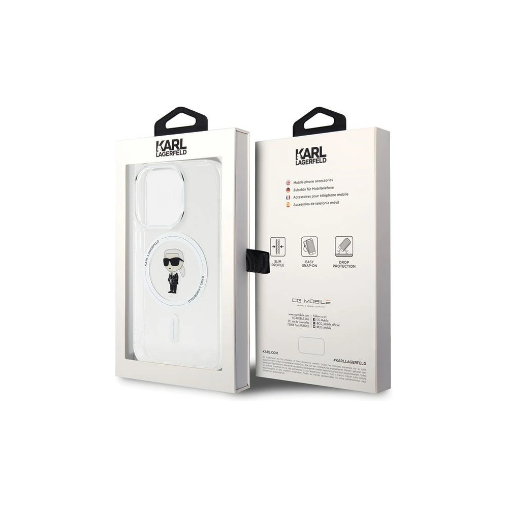Wholesale Karl Lagerfeld KLHMP15LHFCKNOT Apple iPhone 15 Pro hardcase IML Ikonik MagSafe transparent - KLD1677 - {ean13} - Hurt