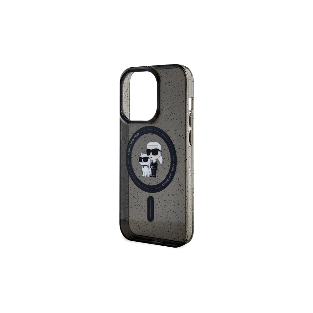 Hurtownia GSM - Etui Karl Lagerfeld KLHMP15LHGKCNOK Apple iPhone 15 Pro hardcase Karl&Choupette Glitter MagSafe czarny/black - KLD1678 - {ean13} - Hurt