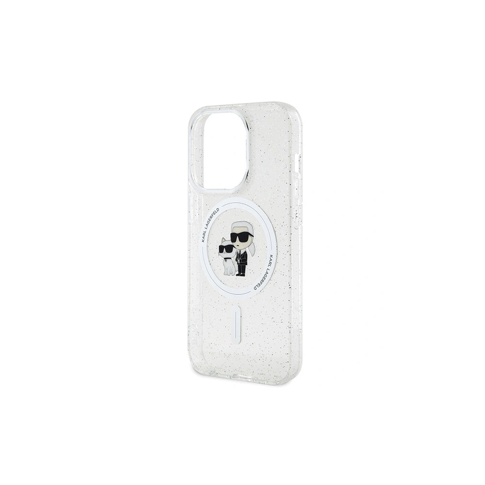 Wholesale Karl Lagerfeld KLHMP15LHGKCNOT Apple iPhone 15 Pro hardcase Karl&Choupette Glitter MagSafe transparent - KLD1679 - {ean13} - Hurt