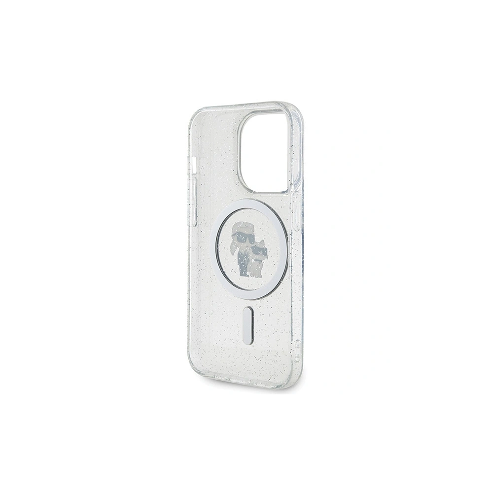 Wholesale Karl Lagerfeld KLHMP15LHGKCNOT Apple iPhone 15 Pro hardcase Karl&Choupette Glitter MagSafe transparent - KLD1679 - {ean13} - Hurt
