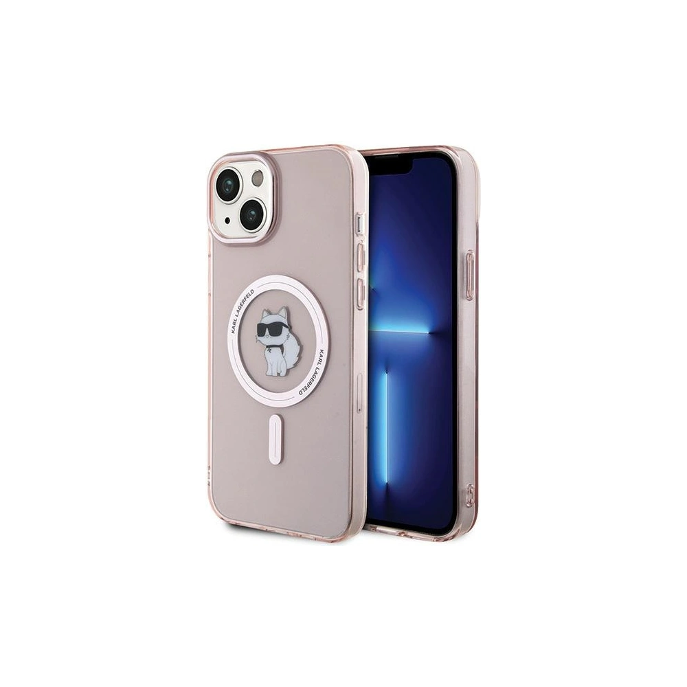 Hurtownia GSM - Etui Karl Lagerfeld KLHMP15MHFCCNOP Apple iPhone 15 Plus / 14 Plus hardcase IML Choupette MagSafe roz/pink - KLD1681 - {ean13} - Hurt