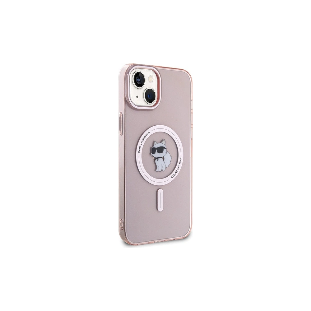 Hurtownia GSM - Etui Karl Lagerfeld KLHMP15MHFCCNOP Apple iPhone 15 Plus / 14 Plus hardcase IML Choupette MagSafe roz/pink - KLD1681 - {ean13} - Hurt