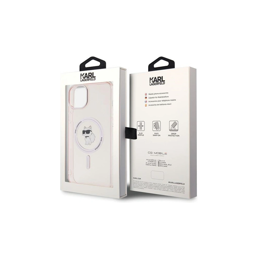 Hurtownia GSM - Case Karl Lagerfeld KLHMP15MHFCCNOP Apple iPhone 15 Plus / 14 Plus Hartschale IML Choupette MagSafe rosa/pink - KLD1681 - {ean13} - Hurt