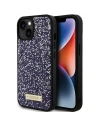 Etui Guess GUHCP15SPFGSBSP Apple iPhone 15 hardcase Rhinestone Metal Logo roz/roz deschis