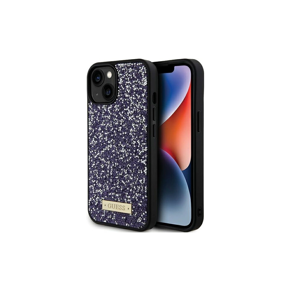 Hurtownia GSM - Etui Guess GUHCP15SPFGSBSP Apple iPhone 15 hardcase Rhinestone Metal Logo roz/roz deschis - GUE2845 - {ean13} - Hurt