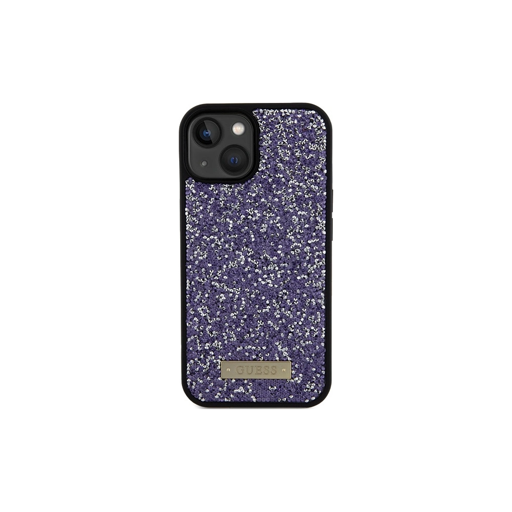 Hurtownia GSM - Case Guess GUHCP15SPFGSBSP Apple iPhone 15 Hardcase Rhinestone Metall-Logo rosa/light pink - GUE2845 - {ean13} - Hurt