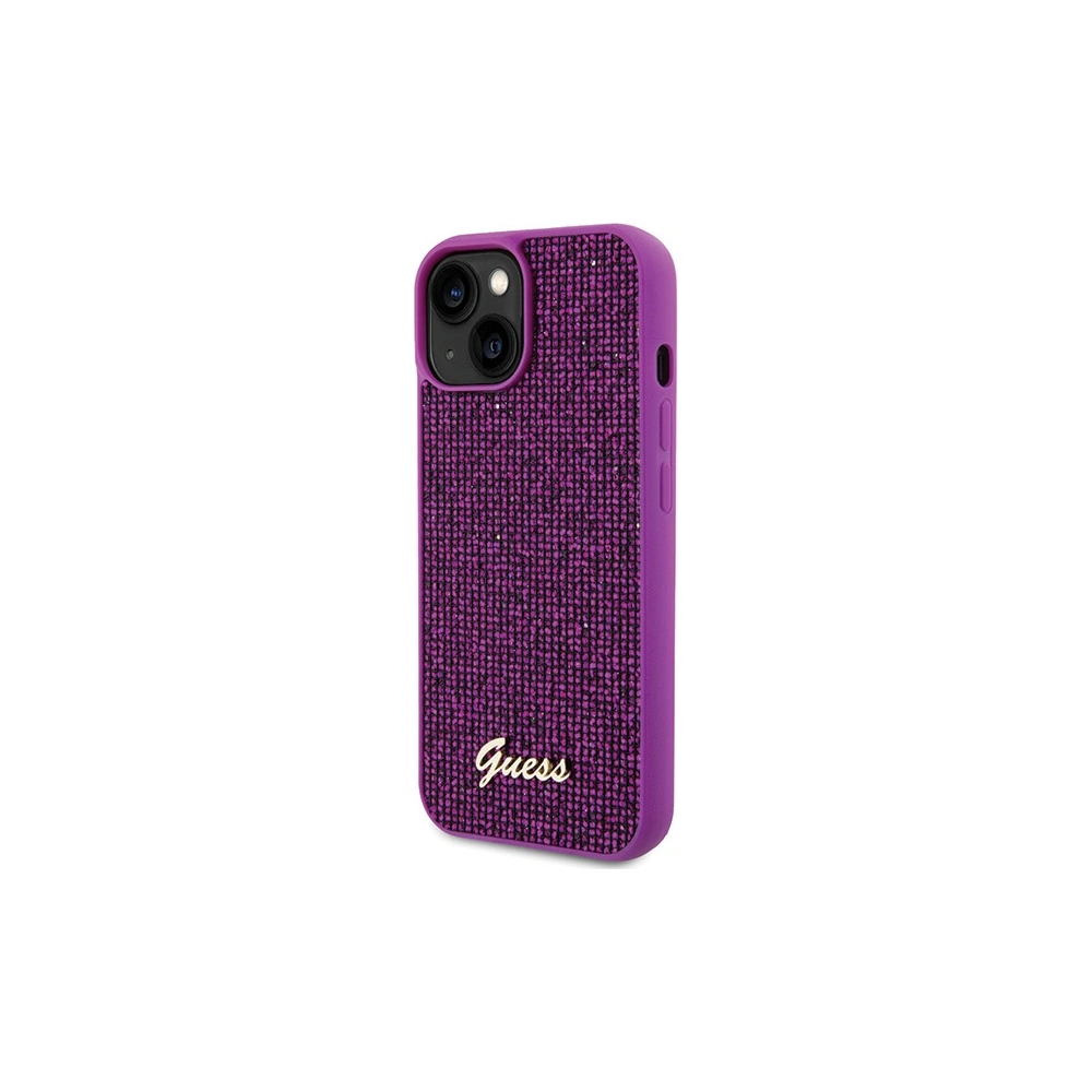 Hurtownia GSM - Etui Guess GUHCP15SPMSDGSF Apple iPhone 15 hardcase Disco Metal Script fucsia/fucsia - GUE2847 - {ean13} - Hurt