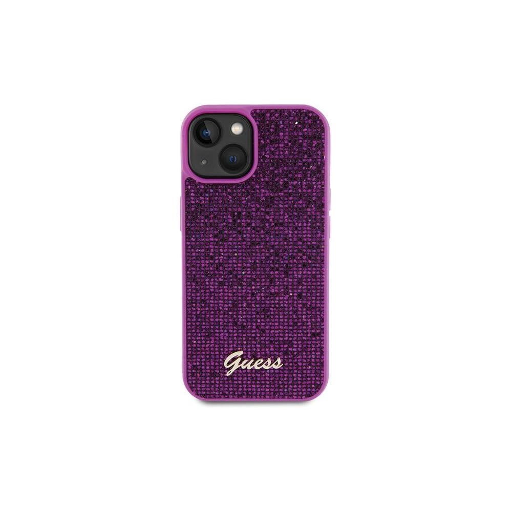 Hurtownia GSM - Etui Guess GUHCP15SPMSDGSF Apple iPhone 15 hardcase Disco Metal Script fucsia/fucsia - GUE2847 - {ean13} - Hurt