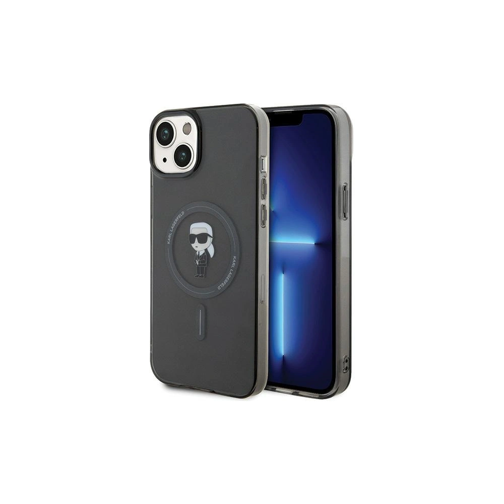 Hurtownia GSM - Etui Karl Lagerfeld KLHMP15MHFCKNOK Apple iPhone 15 Plus / 14 Plus hardcase IML Ikonik MagSafe negru/black - KLD1683 - {ean13} - Hurt