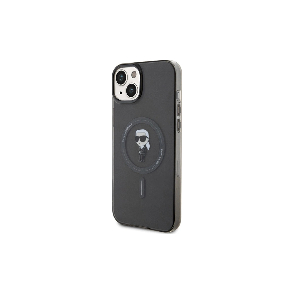 Hurtownia GSM - Etui Karl Lagerfeld KLHMP15MHFCKNOK Apple iPhone 15 Plus / 14 Plus hardcase IML Ikonik MagSafe negru/black - KLD1683 - {ean13} - Hurt