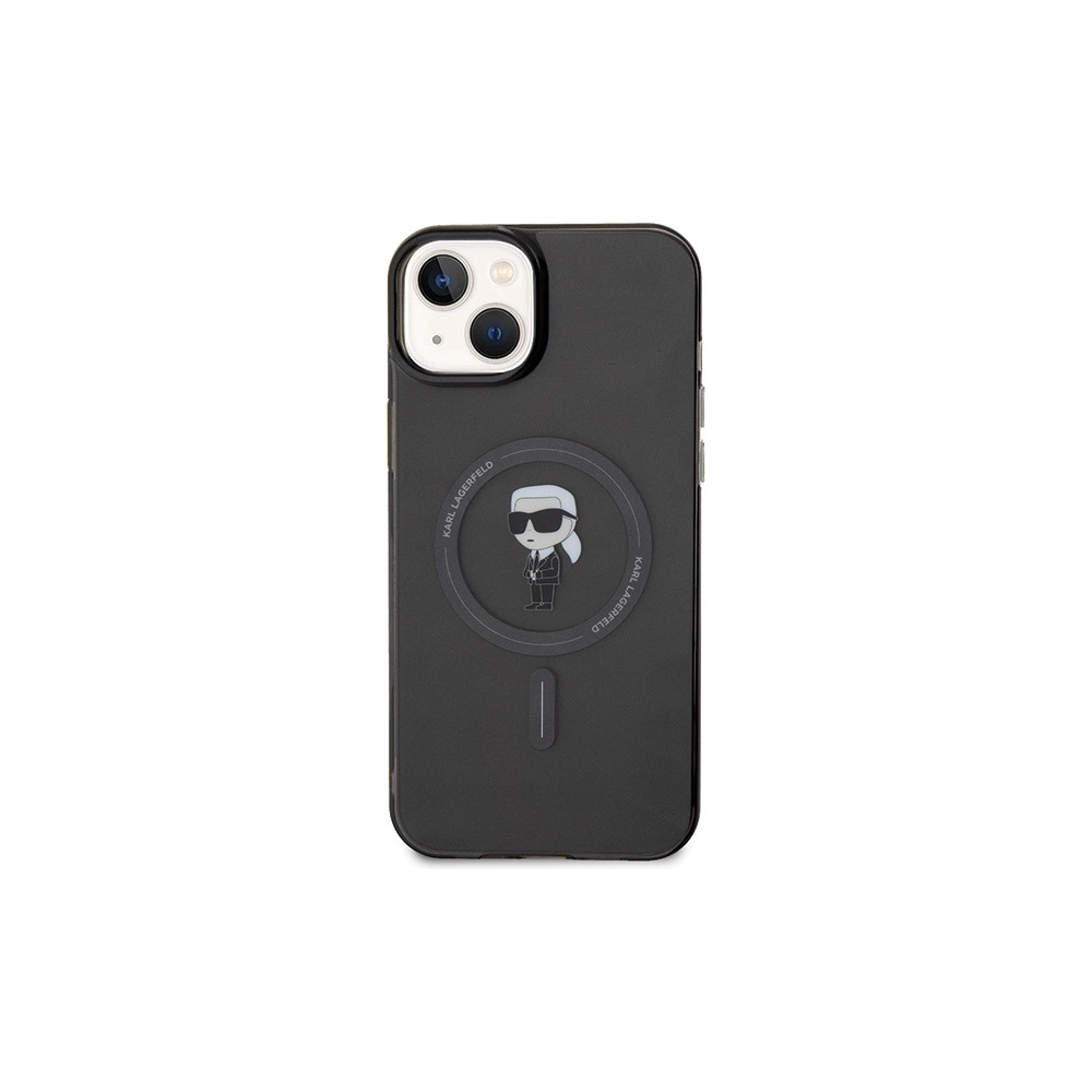 Hurtownia GSM - Etui Karl Lagerfeld KLHMP15MHFCKNOK Apple iPhone 15 Plus / 14 Plus hardcase IML Ikonik MagSafe negru/black - KLD1683 - {ean13} - Hurt