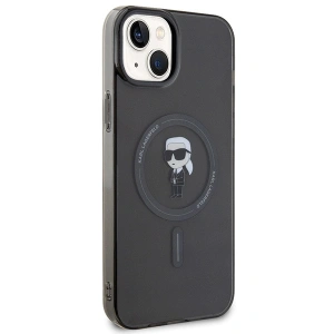 Etui Karl Lagerfeld KLHMP15MHFCKNOK Apple iPhone 15 Plus / 14 Plus hardcase IML Ikonik MagSafe czarny/black