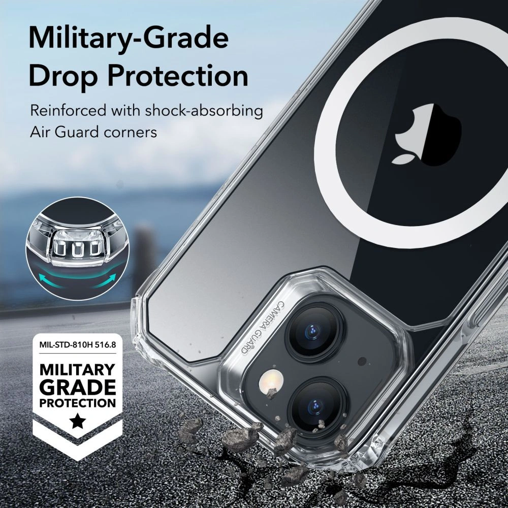 Hurtownia GSM - Case ESR Air Armor Halolock MagSafe Apple iPhone 15 Klar - ESR718 - {ean13} - Hurt