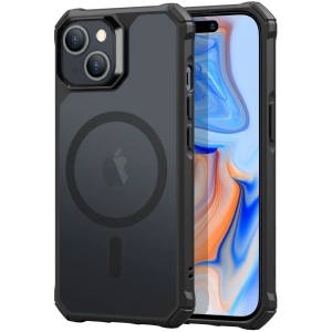 Hurtownia GSM - Etui ESR Air Armor Halolock MagSafe Apple iPhone 15 Plus / 14 Plus Negru Înghețat - ESR721 - {ean13} - Hurt