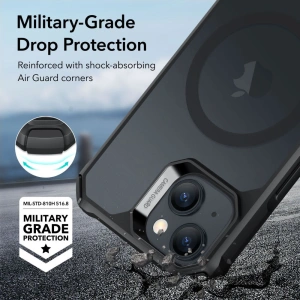 Hurtownia GSM - Etui ESR Air Armor Halolock MagSafe Apple iPhone 15 Plus / 14 Plus Negru Înghețat - ESR721 - {ean13} - Hurt