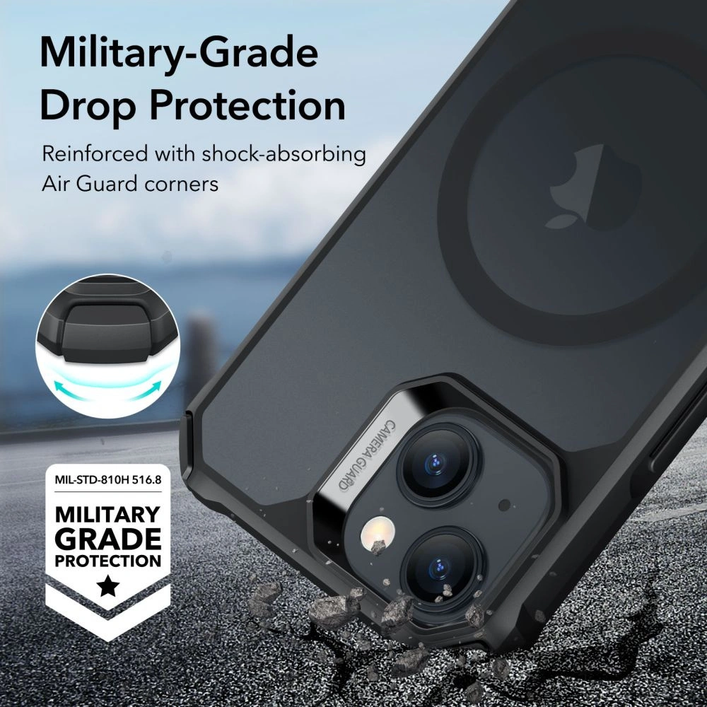 Hurtownia GSM - Etui ESR Air Armor Halolock MagSafe Apple iPhone 15 Plus / 14 Plus matná černá - ESR721 - {ean13} - Hurt