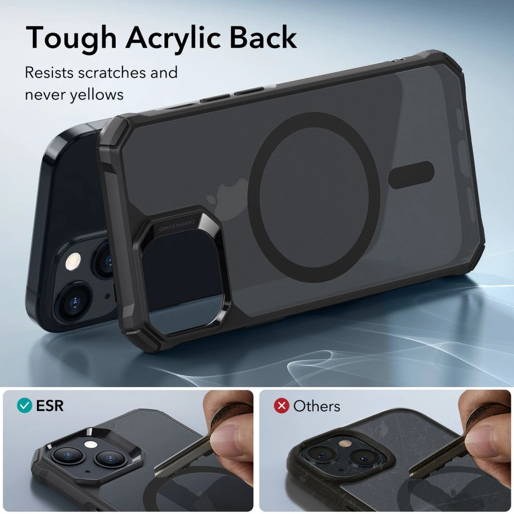 Hurtownia GSM - Etui ESR Air Armor Halolock MagSafe Apple iPhone 15 Plus / 14 Plus Negru Înghețat - ESR721 - {ean13} - Hurt