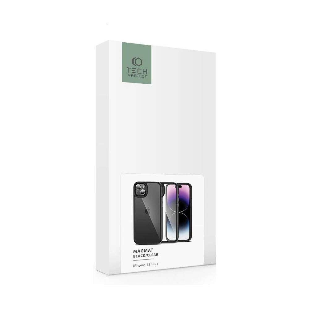 Hurtownia GSM - Etui Tech-Protect Magmat Apple iPhone 15 Plus / 14 Plus negru/transparent - THP2265 - {ean13} - Hurt