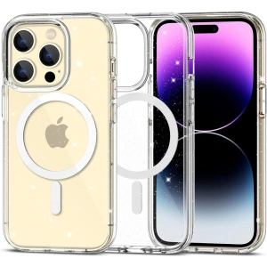 Wholesale Tech-Protect Flexair Hybrid MagSafe Apple iPhone 15 Pro Max Glitter Clear - THP2270 - {ean13} - Hurt