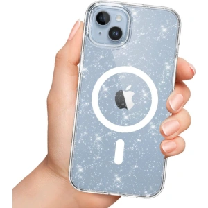 Wholesale Tech-Protect Flexair Hybrid MagSafe Apple iPhone 15 Pro Max Glitter Clear - THP2270 - {ean13} - Hurt