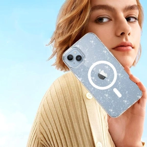 Wholesale Tech-Protect Flexair Hybrid MagSafe Apple iPhone 15 Pro Max Glitter Clear - THP2270 - {ean13} - Hurt