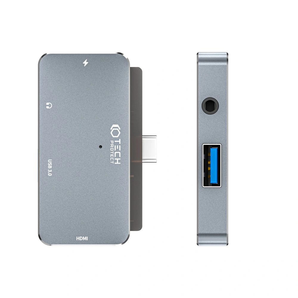 Hurtownia GSM - Adaptér Tech-Protect V6 hub 4w1 šedý - THP2271 - {ean13} - Hurt