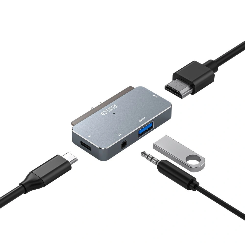Hurtownia GSM - Adaptér Tech-Protect V6 hub 4w1 šedý - THP2271 - {ean13} - Hurt