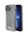 Etui Guess GUHCP15SPSFDGSS Apple iPhone 15 hardcase Sequin Script Metal argintiu/silver