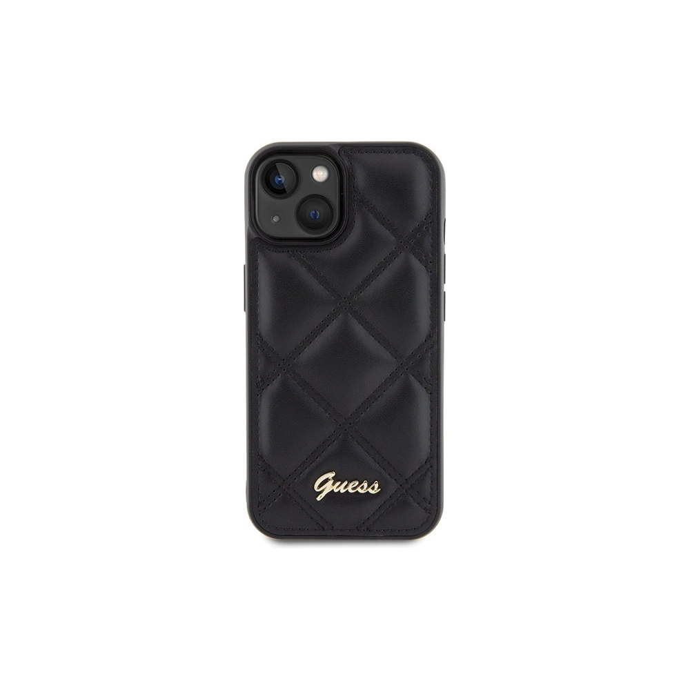 Hurtownia GSM - Etui Guess GUHCP15SPSQSQSK Apple iPhone 15 hardcase Quilted Metal Logo czarny/black - GUE2852 - {ean13} - Hurt