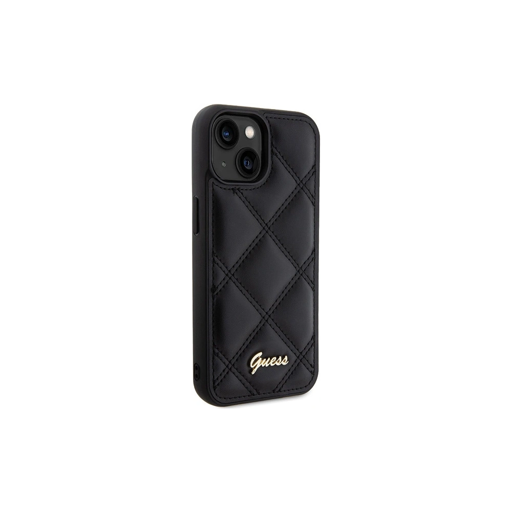 Hurtownia GSM - Etui Guess GUHCP15SPSQSQSK Apple iPhone 15 hardcase Quilted Metal Logo czarny/black - GUE2852 - {ean13} - Hurt