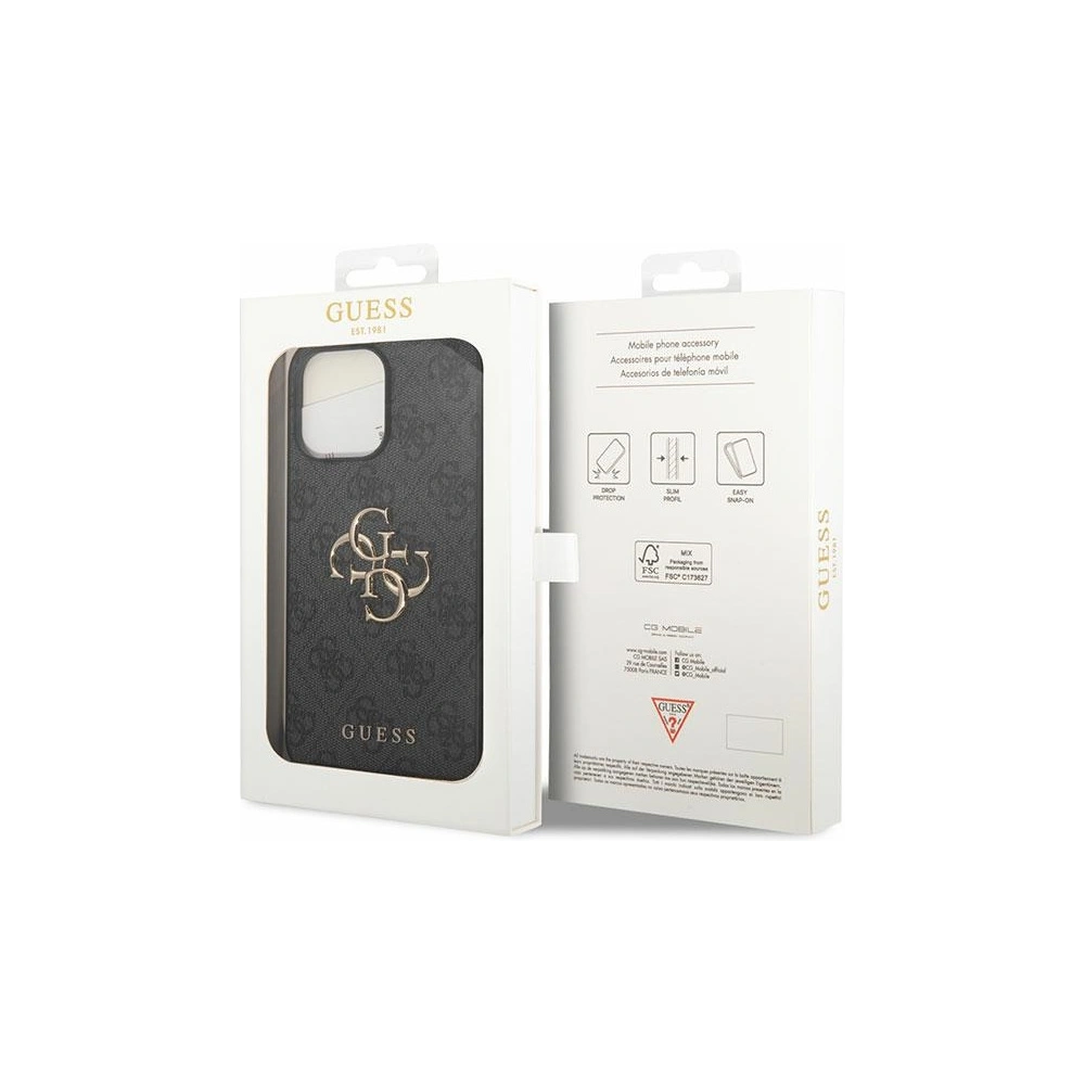 Hurtownia GSM - Etui Guess GUHCP15X4GMGGR Apple iPhone 15 Pro Max hardver 4G Nagy Fém Logó szürke/grey - GUE2854 - {ean13} - Hurt