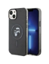 Case Karl Lagerfeld KLHMP15MHGKCNOK Apple iPhone 15 Plus / 14 Plus Hardcase Karl&Choupette Glitter MagSafe schwarz/black