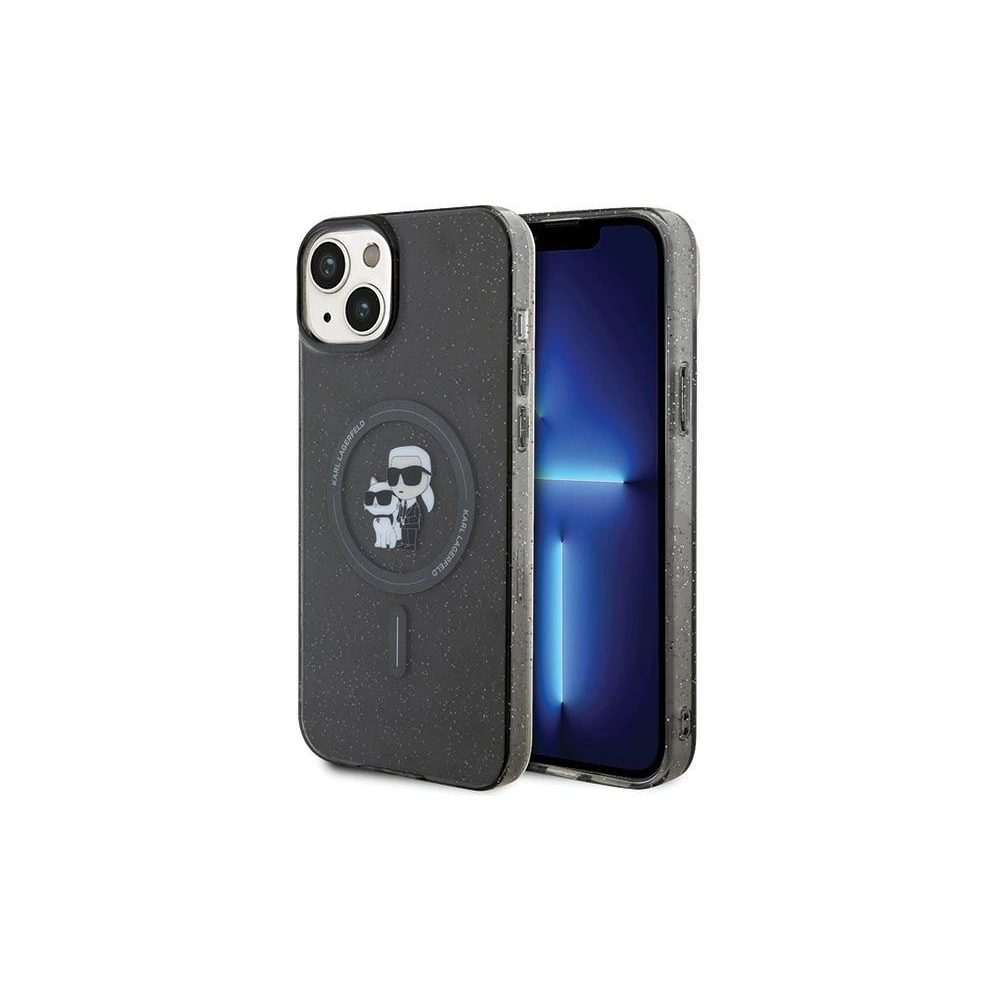 Hurtownia GSM - Etui Karl Lagerfeld KLHMP15MHGKCNOK Apple iPhone 15 Plus / 14 Plus hardcase Karl&Choupette Glitter MagSafe negru/black - KLD1685 - {ean13} - Hurt
