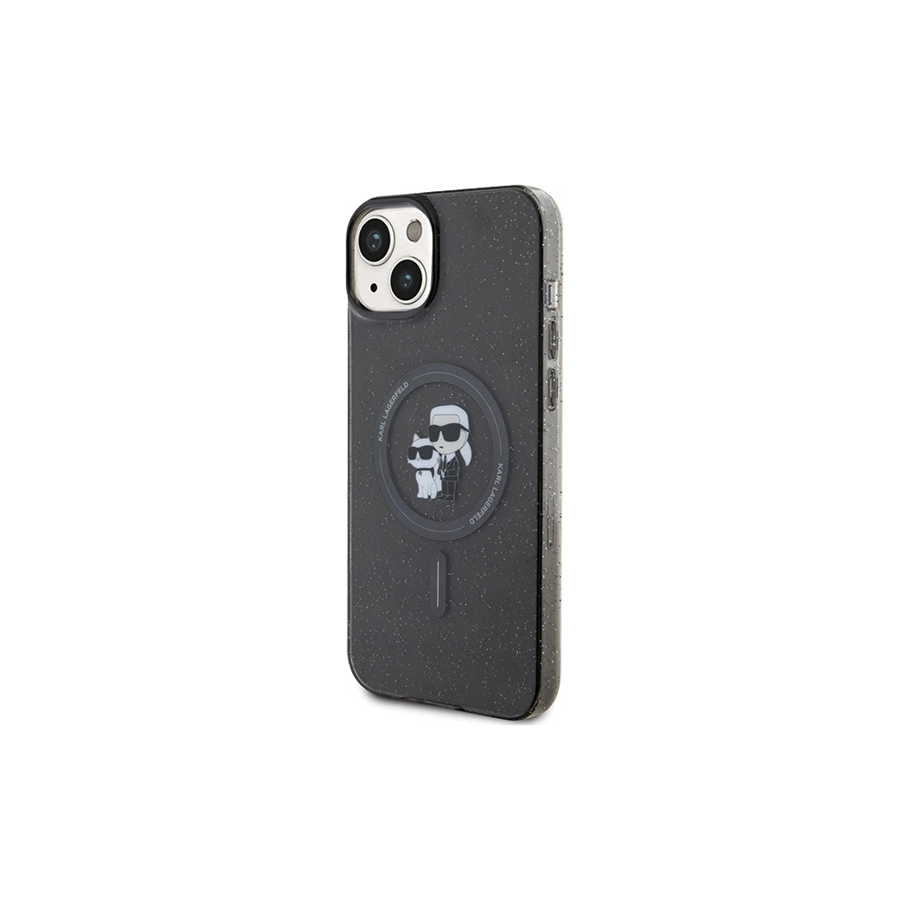 Hurtownia GSM - Etui Karl Lagerfeld KLHMP15MHGKCNOK Apple iPhone 15 Plus / 14 Plus hardcase Karl&Choupette Glitter MagSafe negru/black - KLD1685 - {ean13} - Hurt