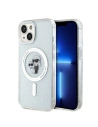 Karl Lagerfeld KLHMP15MHGKCNOT Apple iPhone 15 Plus / 14 Plus hardcase Karl&Choupette Glitter MagSafe transparent