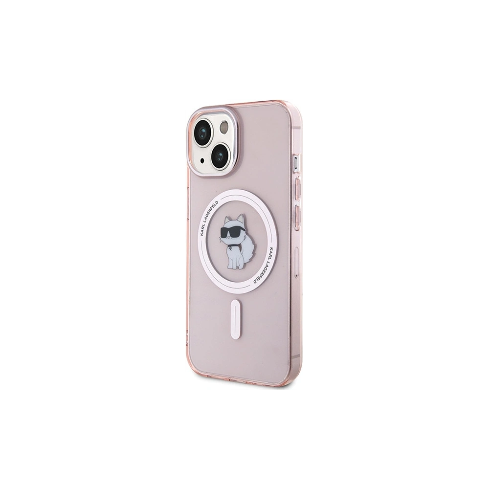 Hurtownia GSM - Case Karl Lagerfeld KLHMP15SHFCCNOP Apple iPhone 15 Hardcase IML Choupette MagSafe rosa/pink - KLD1687 - {ean13} - Hurt