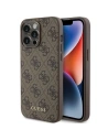 Guess GUHCP15XG4GFBR Apple iPhone 15 Pro Max hard case 4G Metal Gold Logo brown