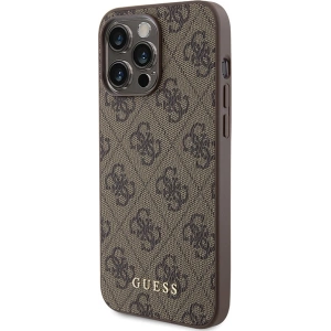 Hurtownia GSM - Etui Guess GUHCP15XG4GFBR Apple iPhone 15 Pro Max hard case 4G Metal Gold Logo brązowy/brown - GUE2855 - {ean13} - Hurt