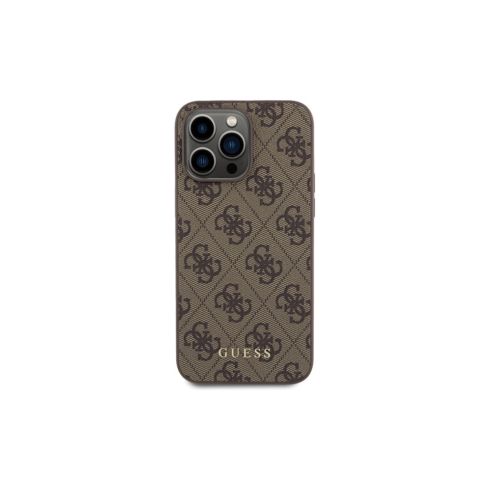 Hurtownia GSM - Case Guess GUHCP15XG4GFBR Apple iPhone 15 Pro Max Hartschale 4G Metall Gold Logo braun/brown - GUE2855 - {ean13} - Hurt