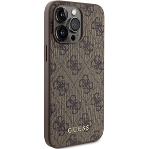Hurtownia GSM - Etui Guess GUHCP15XG4GFBR Apple iPhone 15 Pro Max hard case 4G Metal Gold Logo brązowy/brown - GUE2855 - {ean13} - Hurt